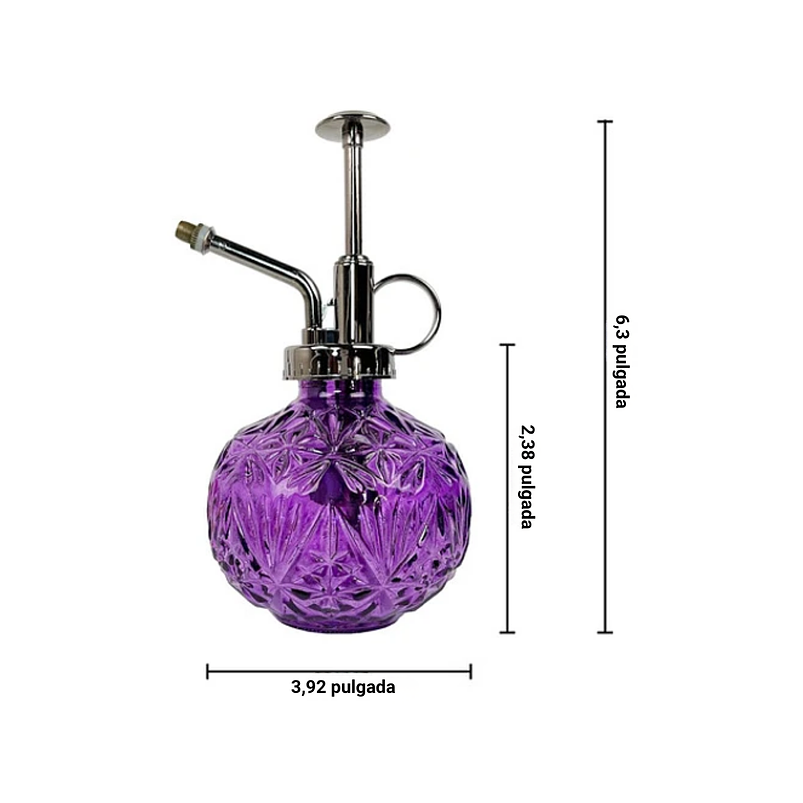 Regadera Plantas Spray En Vidrio Vintage X200ml Rociador 14
