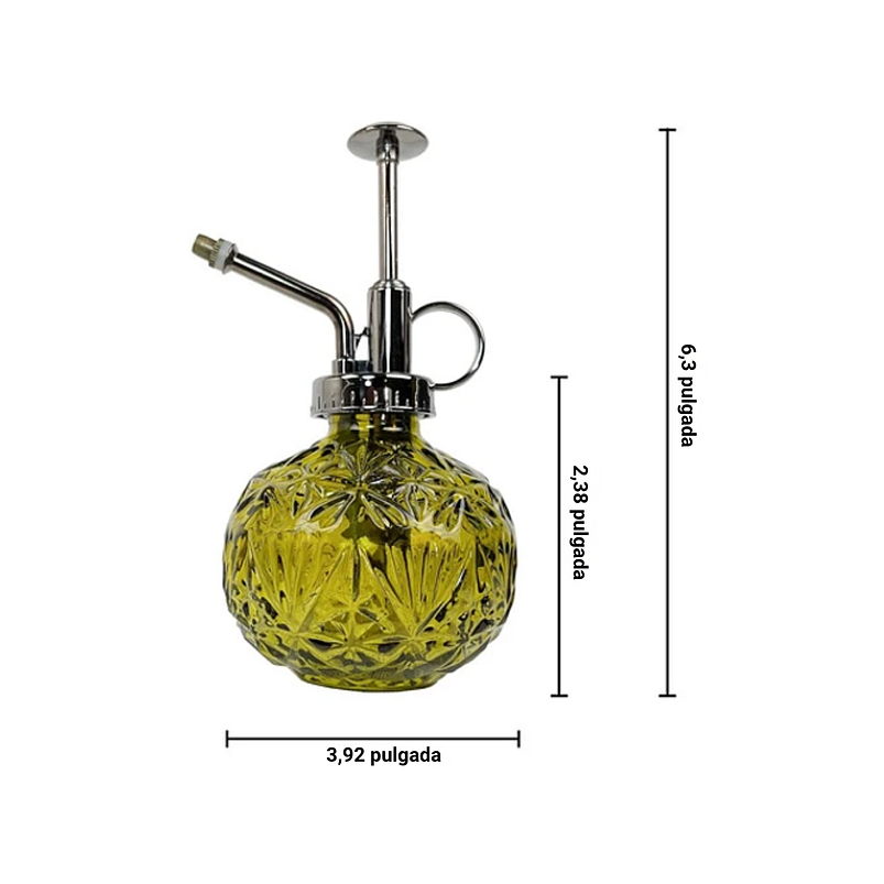 Regadera Plantas Spray En Vidrio Vintage X200ml Rociador 17