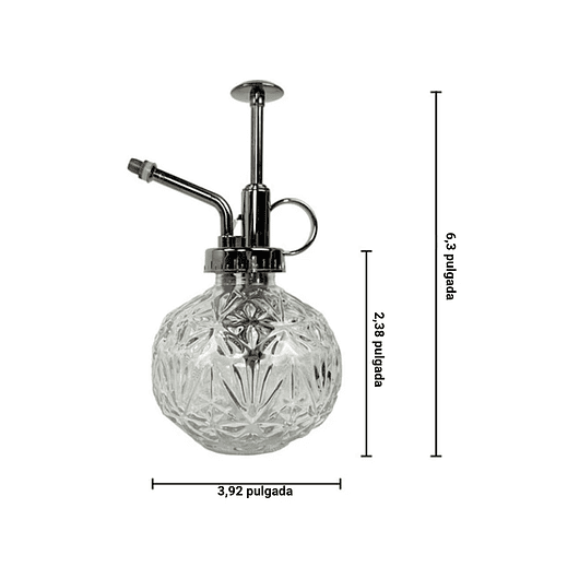 Regadera Plantas Spray En Vidrio Vintage X200ml Rociador 21