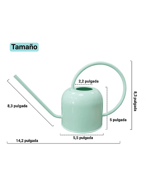 Regadera De Plantas Premium X1.5 Litros Salida Larga Acero G