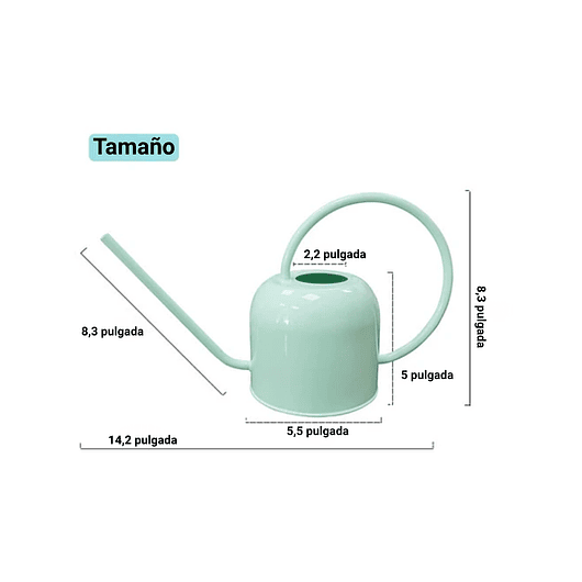 Regadera De Plantas Premium X1.5 Litros Salida Larga Acero G 2