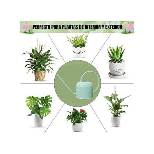 Regadera De Plantas Premium X1.5 Litros Salida Larga Acero G 5