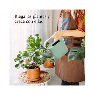 Regadera Plástica Plantas 1.7 Litros Salida Larga Extraíble