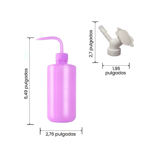 Botella de Riego Apretar x500ml Plantas más Tapa Regadera 7