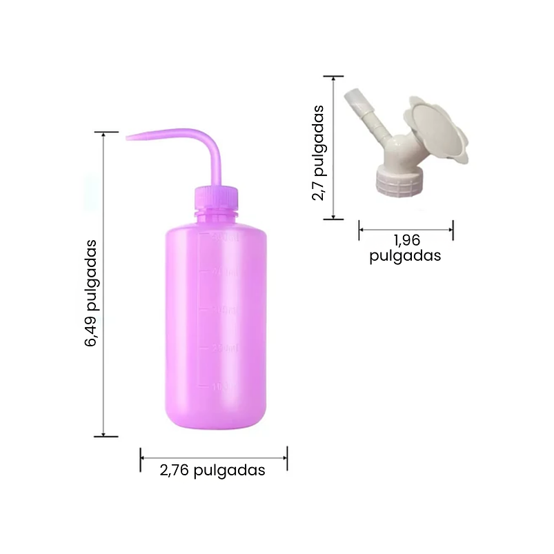 Botella de Riego Apretar x500ml Plantas más Tapa Regadera 7