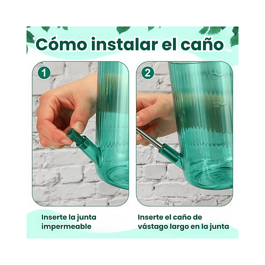 Regadera Premium para Plantas x1 Litro Salida Larga Acero 3
