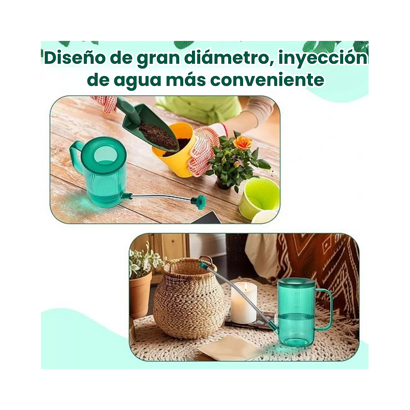 Regadera Premium para Plantas x1 Litro Salida Larga Acero 5