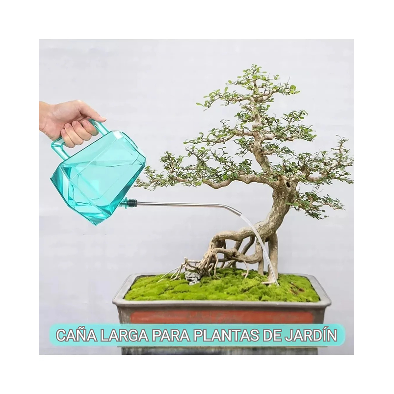 Regadera Premium Plantas 1.2lt +botella Exprimir De Riego 5