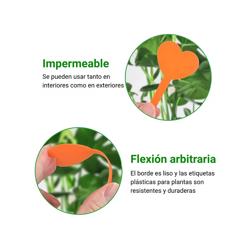Etiquetas Plantas Siembra Corazón x25 Unidades 22
