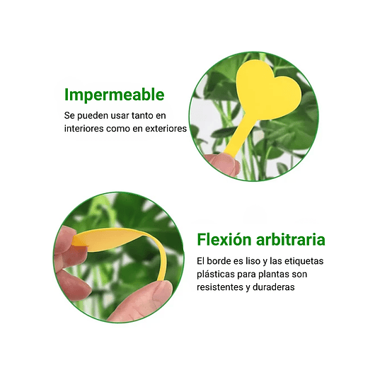 Etiquetas Plantas Siembra Corazón x25 Unidades 28