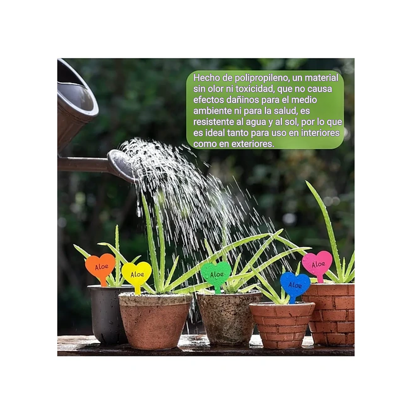 Etiquetas Plantas Siembra Corazón x100 Unidades 13