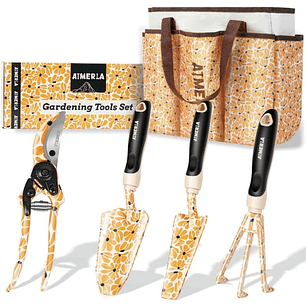 Kit Juego de Herramientas Esencial de Jardinería Huerto y Cultivo