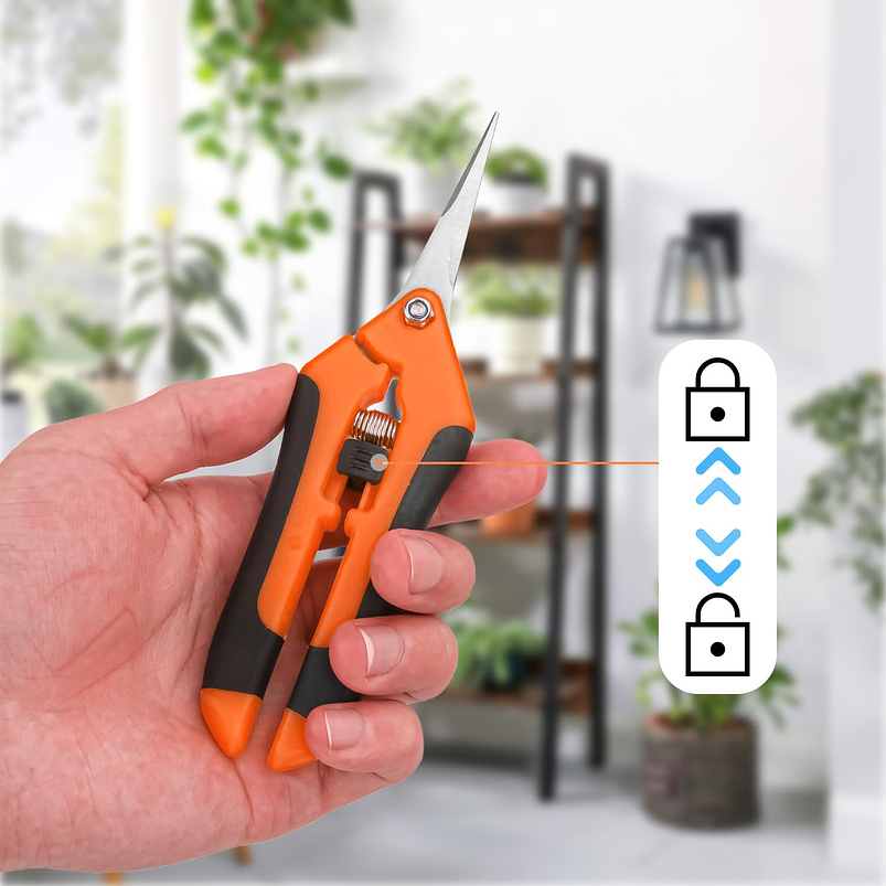 Tijera De Poda De Plantas Acero Inoxidable Punta Recta 15