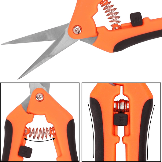 Tijera De Poda De Plantas Acero Inoxidable Punta Recta 13