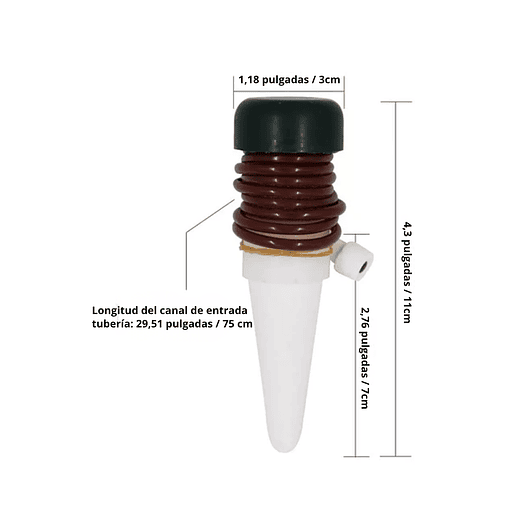 Estacas De Riego Automático Para Plantas X5 Unidades 4