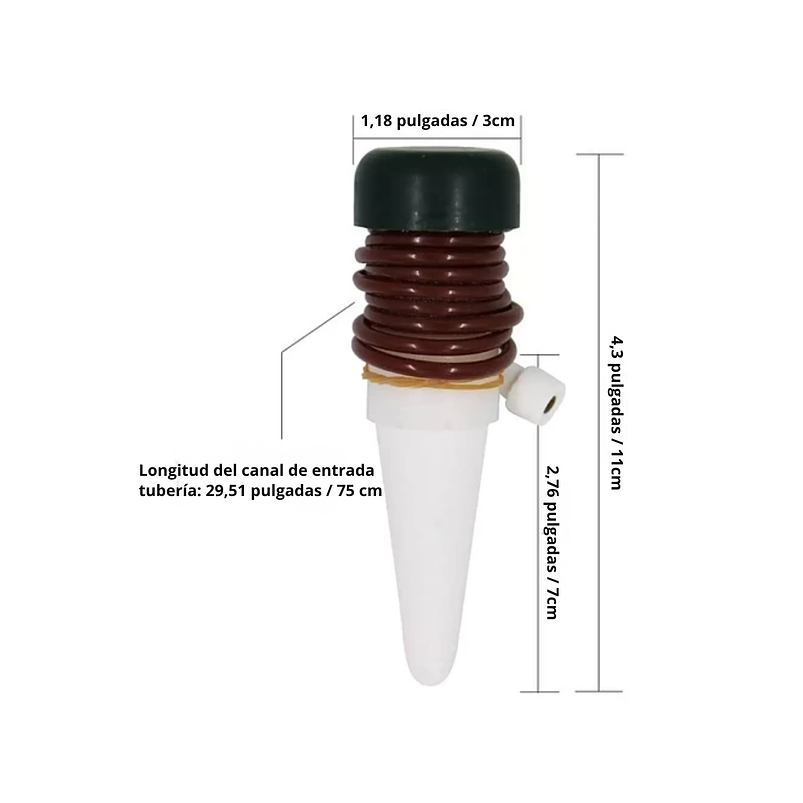Estacas De Riego Automático Para Plantas X5 Unidades 4