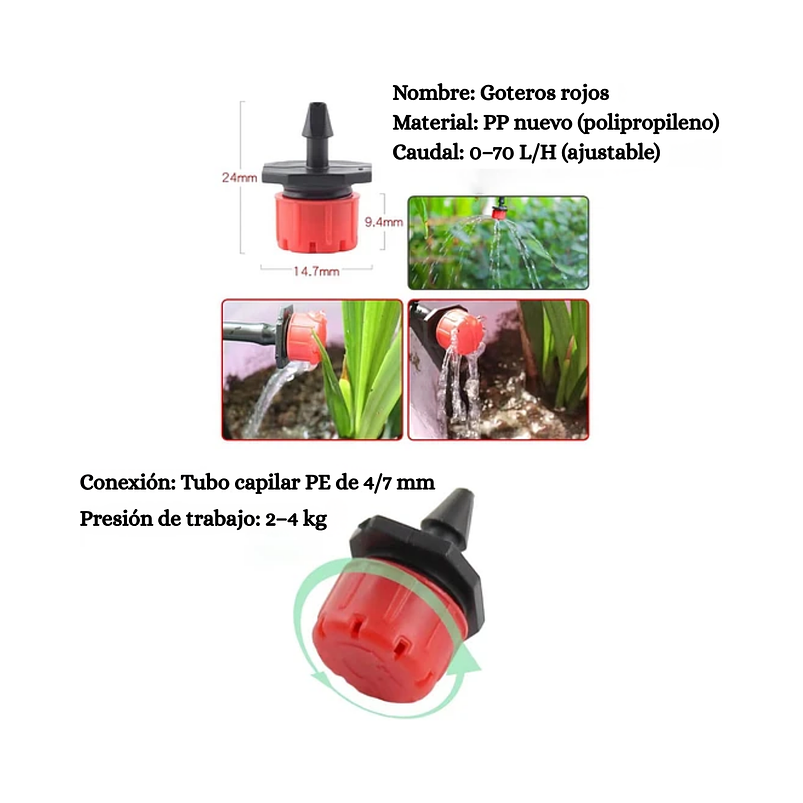 Kit Riego x Goteo De 15metros  5
