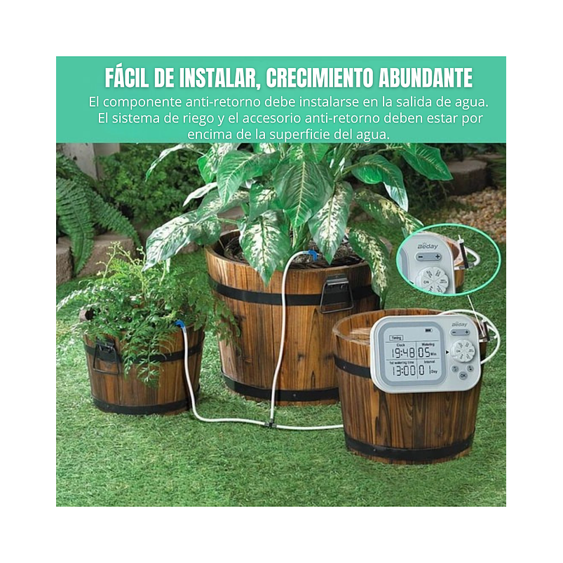 Sistema Automático De Riego Goteo Para Plantas de Interior 2