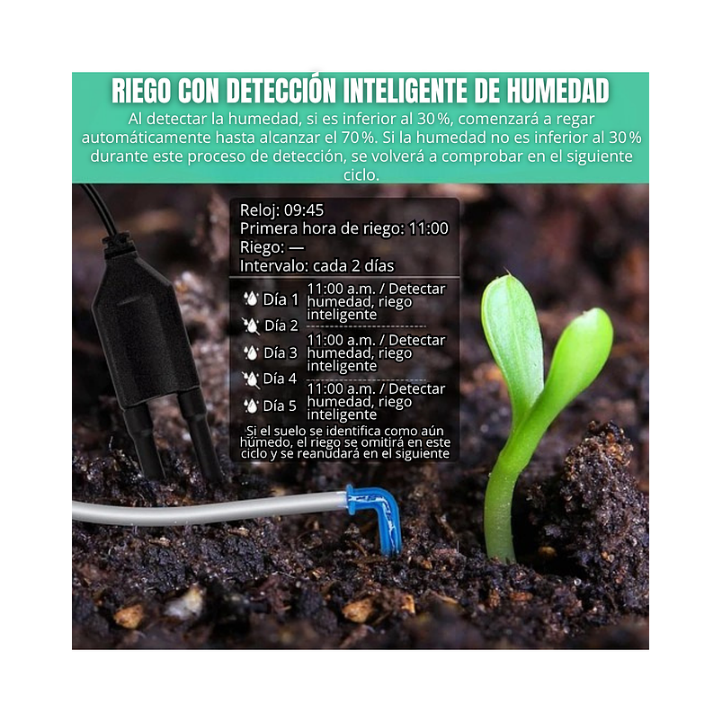 Sistema Automático De Riego Goteo Para Plantas de Interior 4