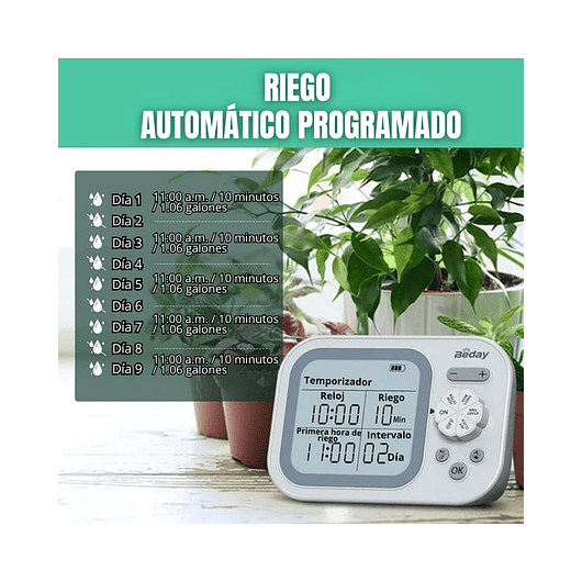 Sistema Automático De Riego Goteo Para Plantas de Interior 5