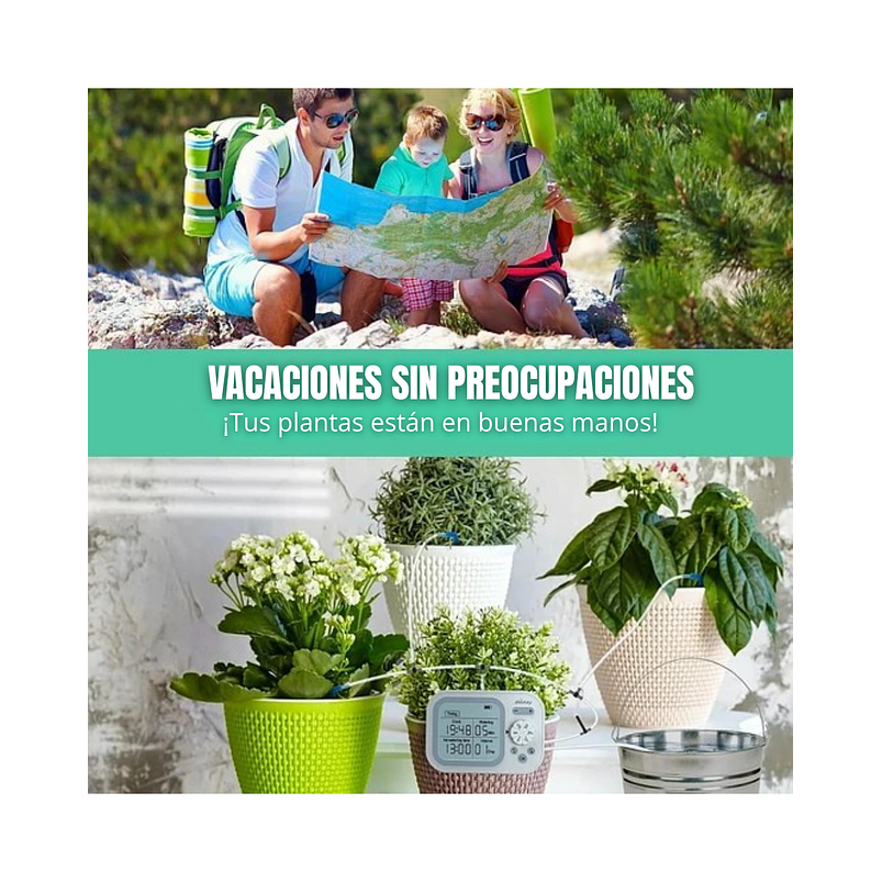 Sistema Automático De Riego Goteo Para Plantas de Interior 6