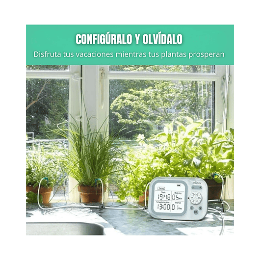 Sistema Automático De Riego Goteo Para Plantas de Interior 7
