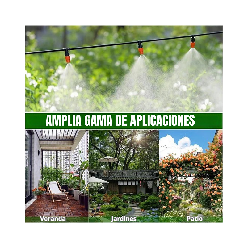 Kit De Riego Por Goteo 50 mt De Plantas, Huerto y Jardin -200 Piezas 6