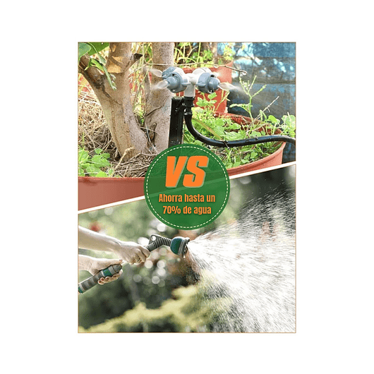 Sistema De Riego por Gotero, Aspersores y Nebulizadores para Plantas Jardín y Huertos 6