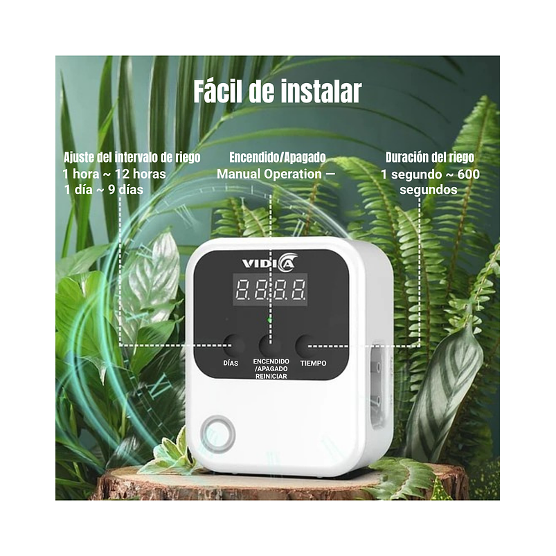 Sistema de Riego Automático con Temporizador Programable para Plantas de Interior 4