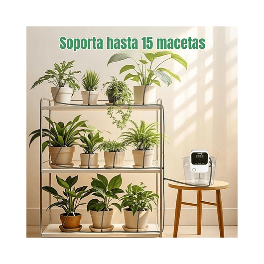 Sistema de Riego Automático con Temporizador Programable para Plantas de Interior 6