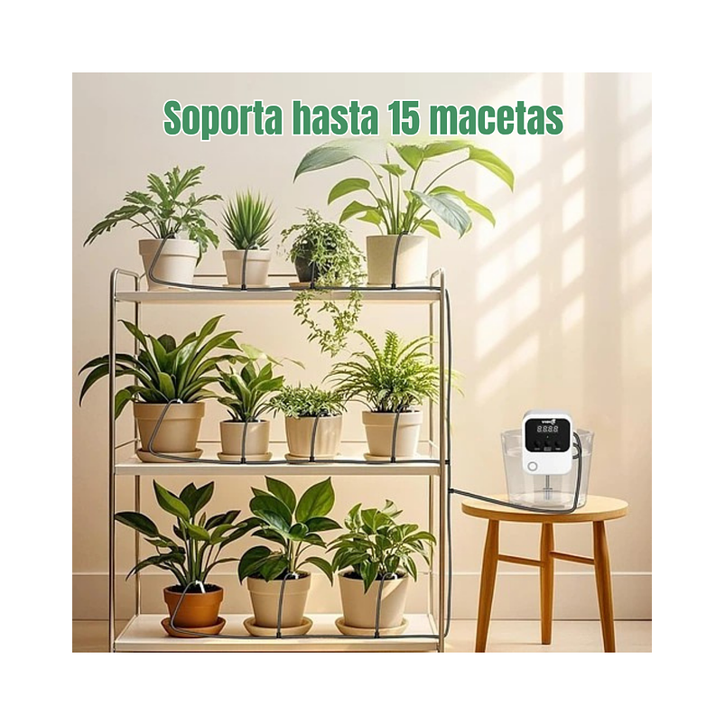 Sistema de Riego Automático con Temporizador Programable para Plantas de Interior 6