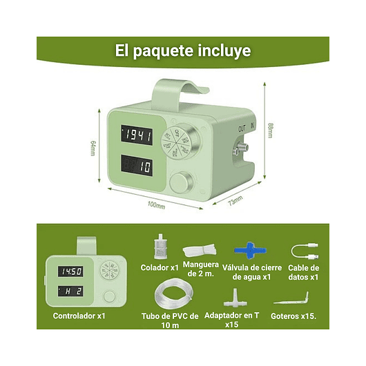 Riego Automatico Por Goteo Con Temporizador Para 15 Plantas 5