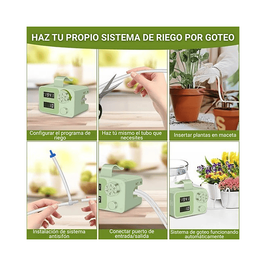 Riego Automatico Por Goteo Con Temporizador Para 15 Plantas 6