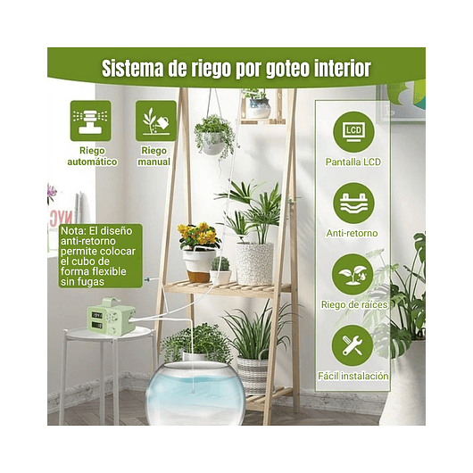 Riego Automatico Por Goteo Con Temporizador Para 15 Plantas 11