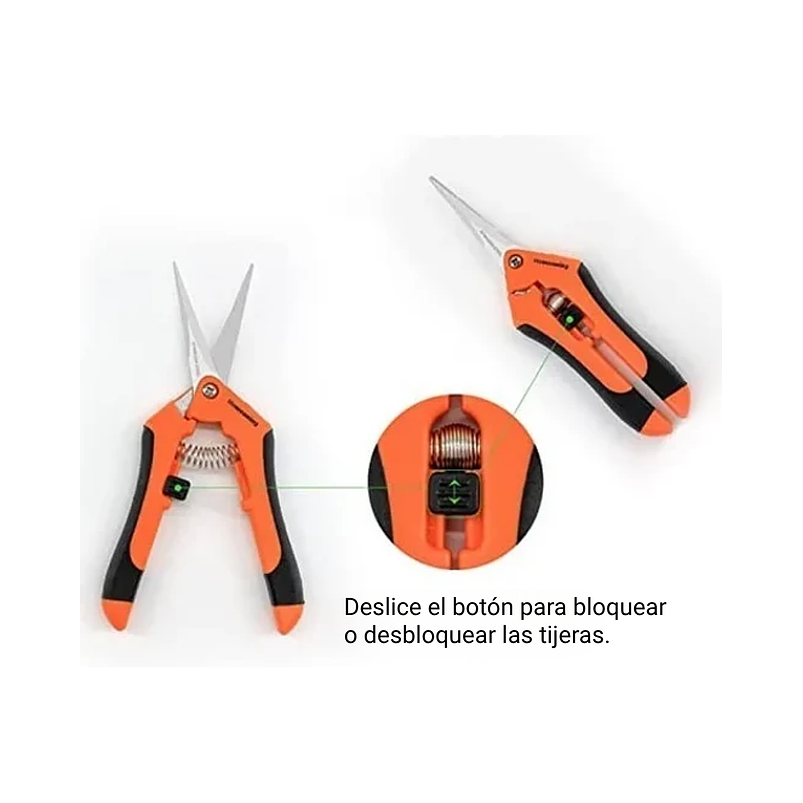 Tijeras En Titanio Punta Recta Para Poda-despunte De Plantas 5