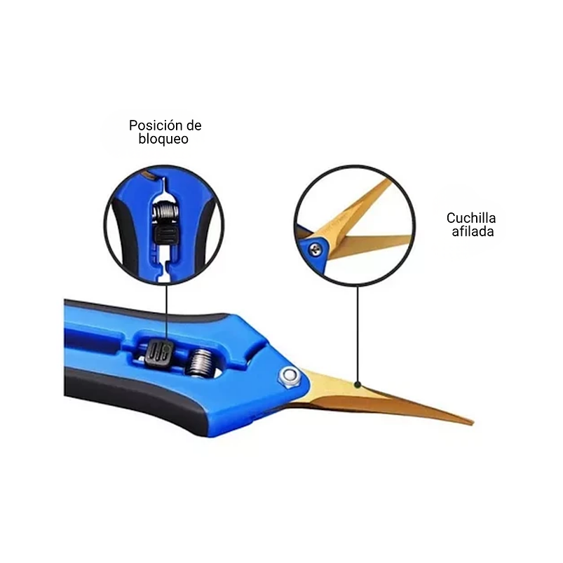 Tijeras En Titanio Punta Recta Para Poda-despunte De Plantas 11