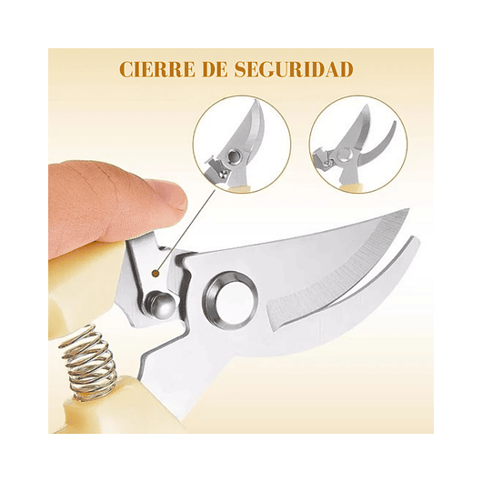 Tijera de Poda Para Plantas - Jardinería Hoja En Acero 12