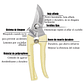 Tijera de Poda Para Plantas - Jardinería Hoja En Acero - Miniatura 14