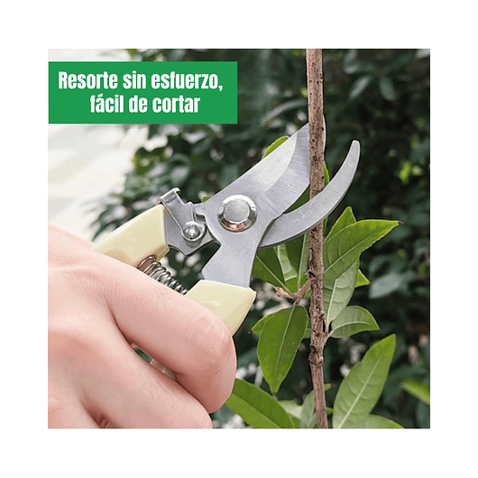 Tijera De Poda De Plantas Jardinería Acero Inoxidable X2 Und 15