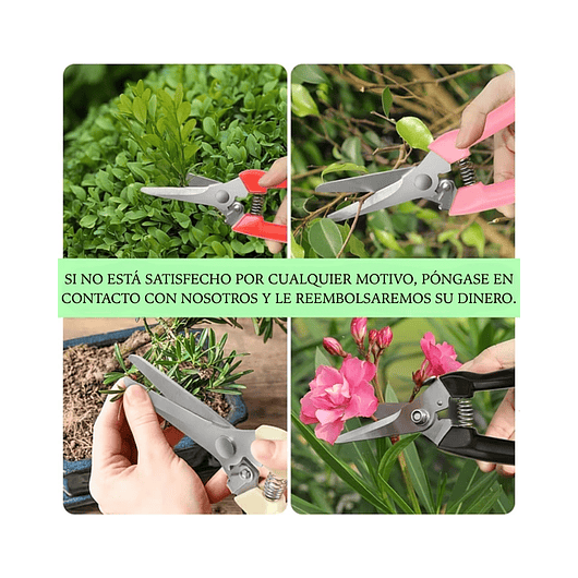 Tijera De Poda De Plantas Jardinería Acero Inoxidable X2 Und 29
