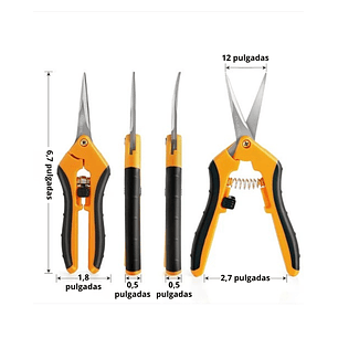 Tijeras De Poda Para Corte Recto y Curvo En Acero Inoxidable Plantas Bonsais