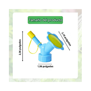 Boquilla o Tapa Regadera De Plantas 2en1 Para Botellas