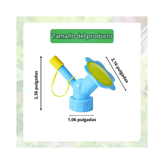 Boquilla o Tapa Regadera De Plantas 2en1 Para Botellas 2