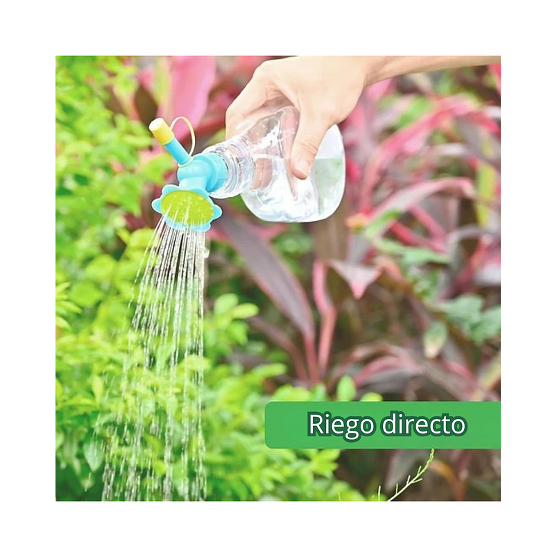 Boquilla o Tapa Regadera De Plantas 2en1 Para Botellas 5