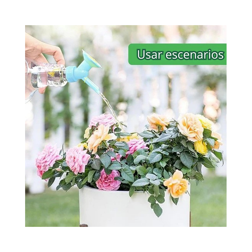 Boquilla o Tapa Regadera De Plantas 2en1 Para Botellas 14