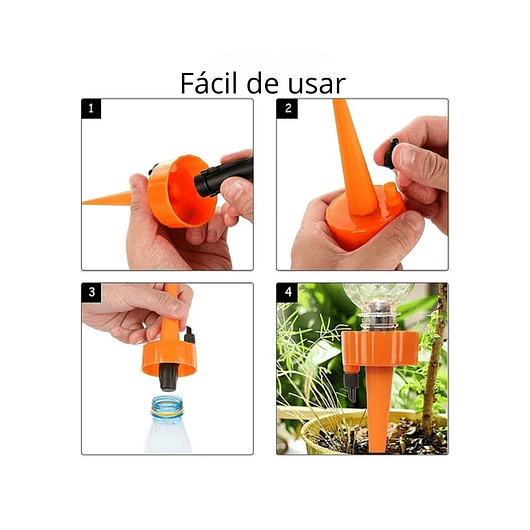 Kit Estacas de Riego Plantas Por Goteo x8 unidades Ajustable 2