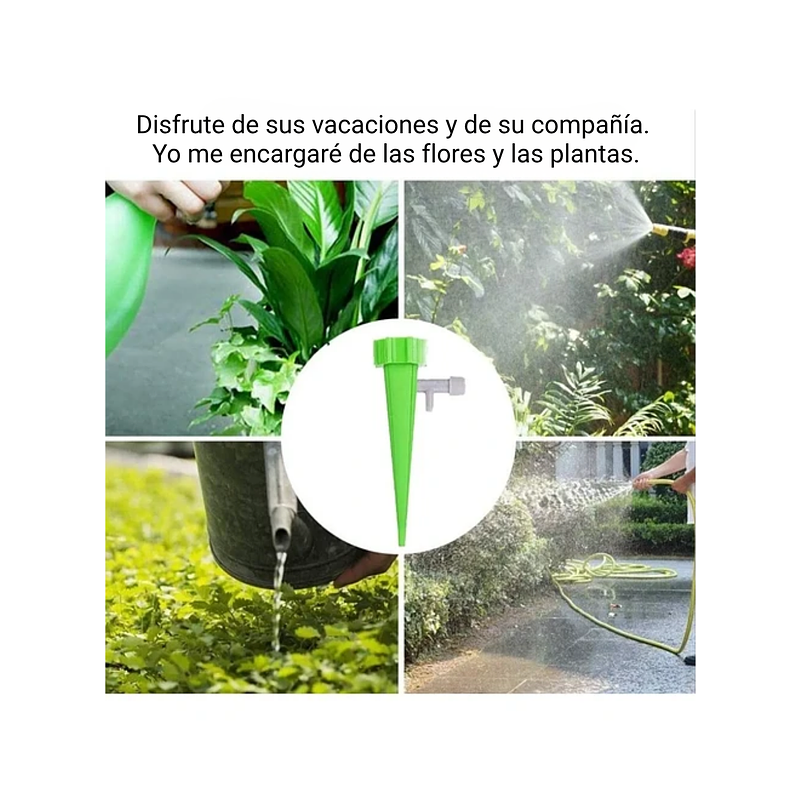 Kit Riego por Goteo Estacas para Botella x 12 Unidades Ajustable 3