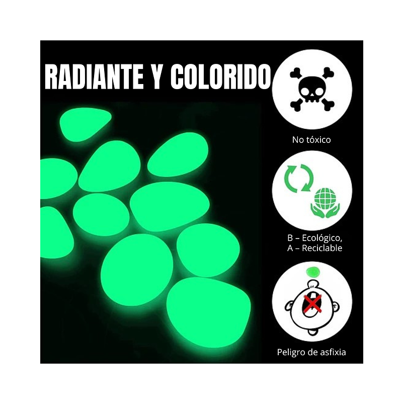 Piedras Luminosas Jardín - Peceras X300pzs Brillan Oscuridad 21
