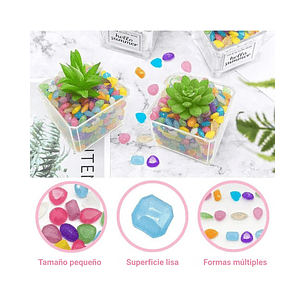 Piedras Brillantes Luminiscentes Para Jardin Pescera  x1000 Unidades