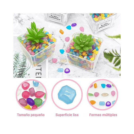 Piedras Brillantes Luminiscentes Para Jardin Pescera  x1000 Unidades 2